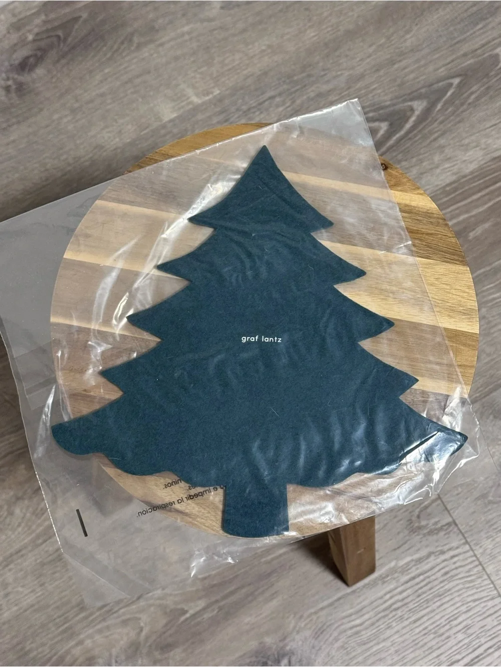 NEW Graf Lantz Merino Wool Tree Trivet Kombu Green